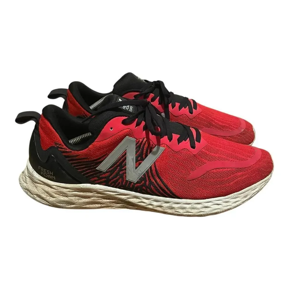 🔥 New Balance Fresh Foam Tempo Men’s Running Shoes Red Black Size 12 Athletic - Picture 3 of 9